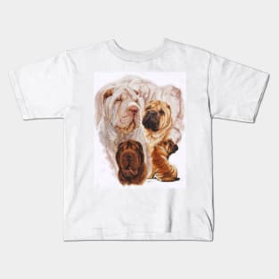 Chinese Shar Pei Medley Kids T-Shirt